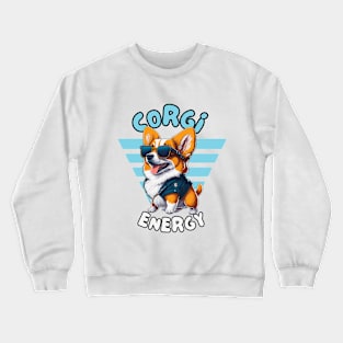 Kawaii Corgi energy Crewneck Sweatshirt